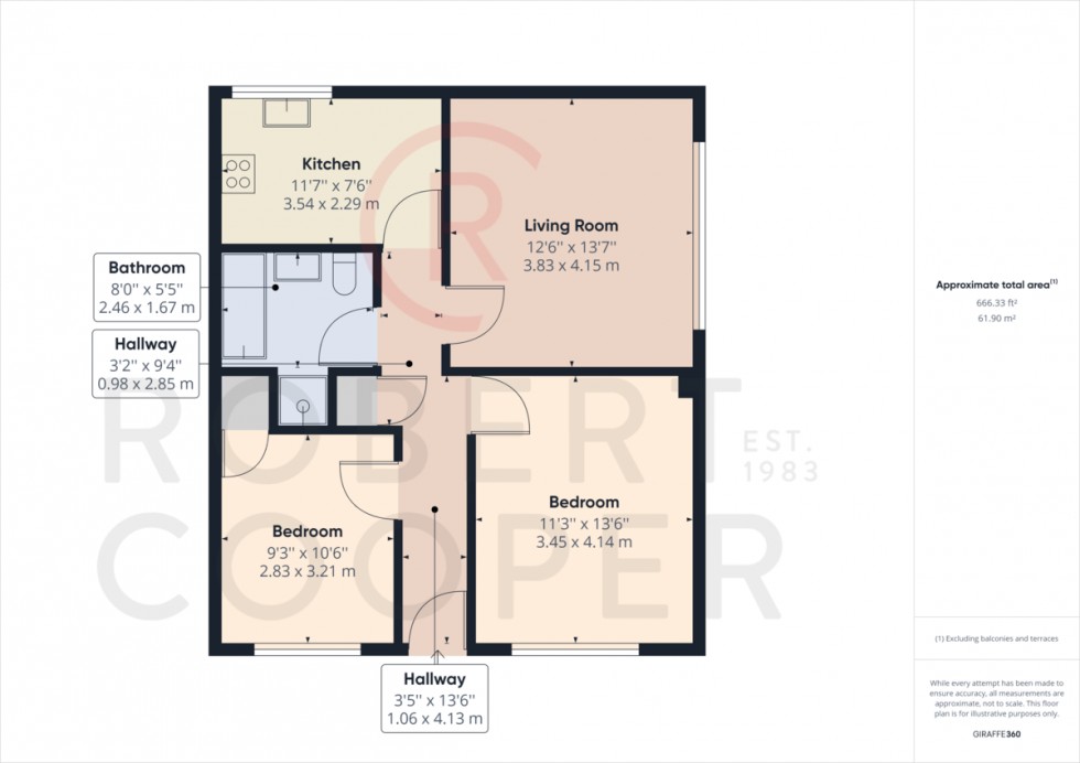 Floorplan for Long Drive, Ruislip