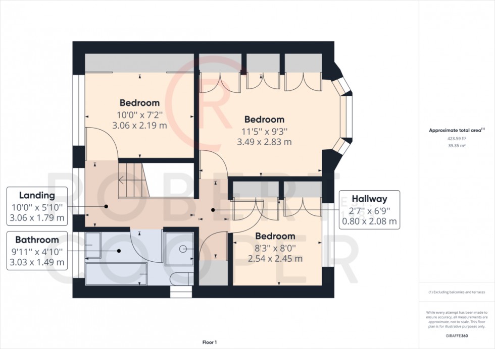Floorplan for Cedar Avenue, Ruislip