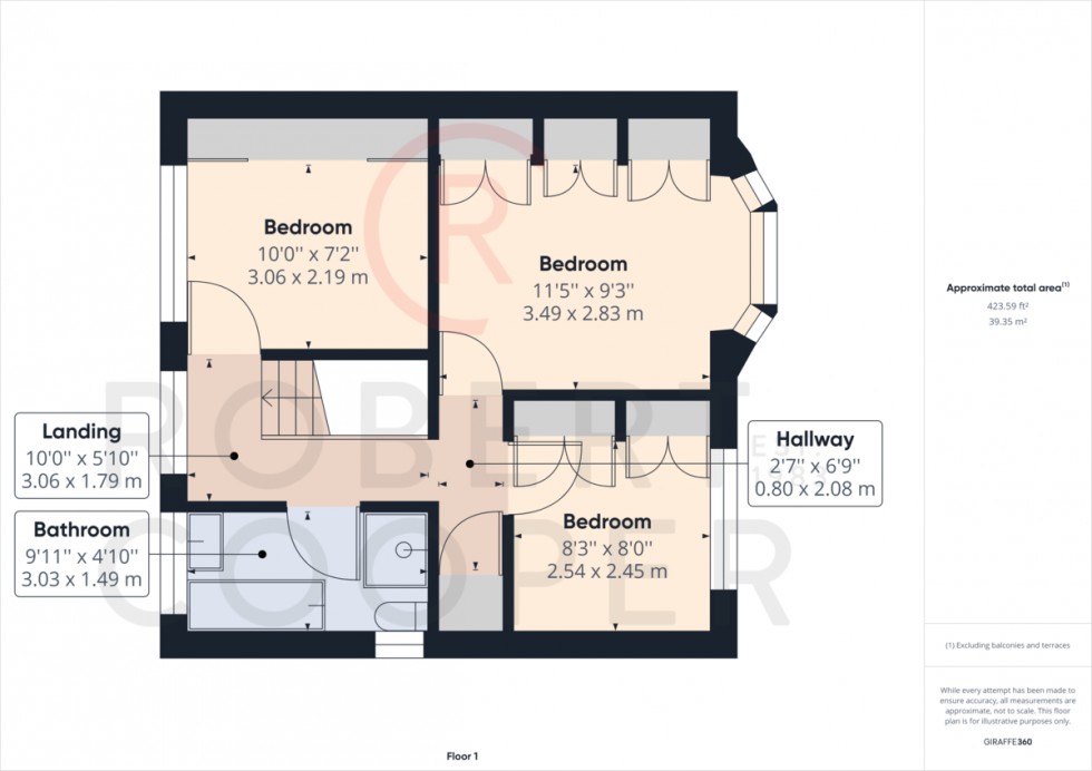 Floorplan for Cedar Avenue, Ruislip