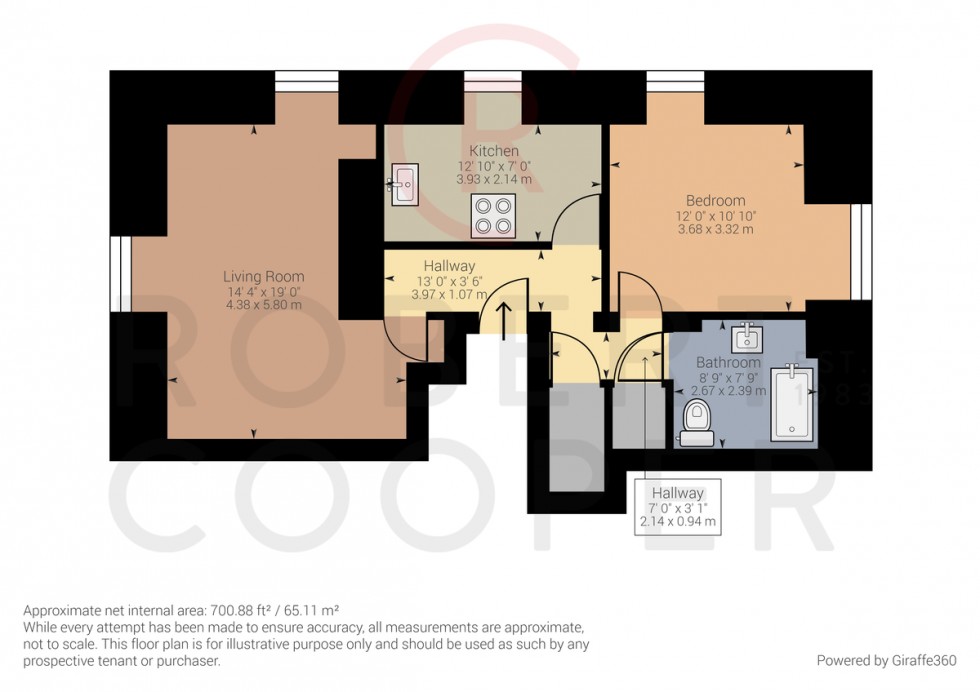 Floorplan for Cottage Close, Harrow