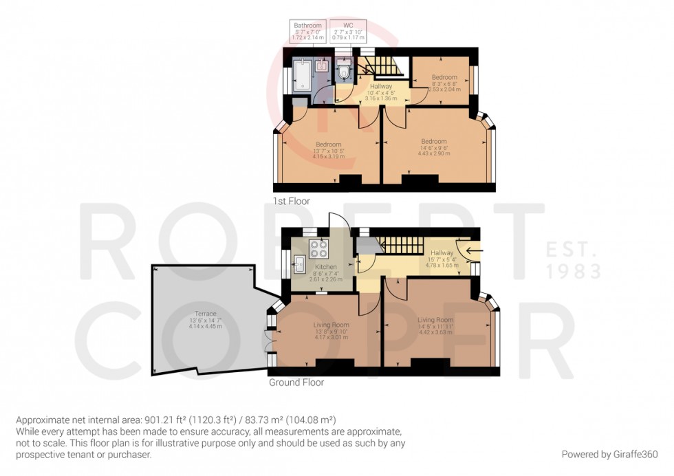 Floorplan for Perivale, Greenford