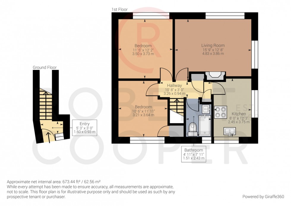 Floorplan for Southbourne Gardens, Ruislip