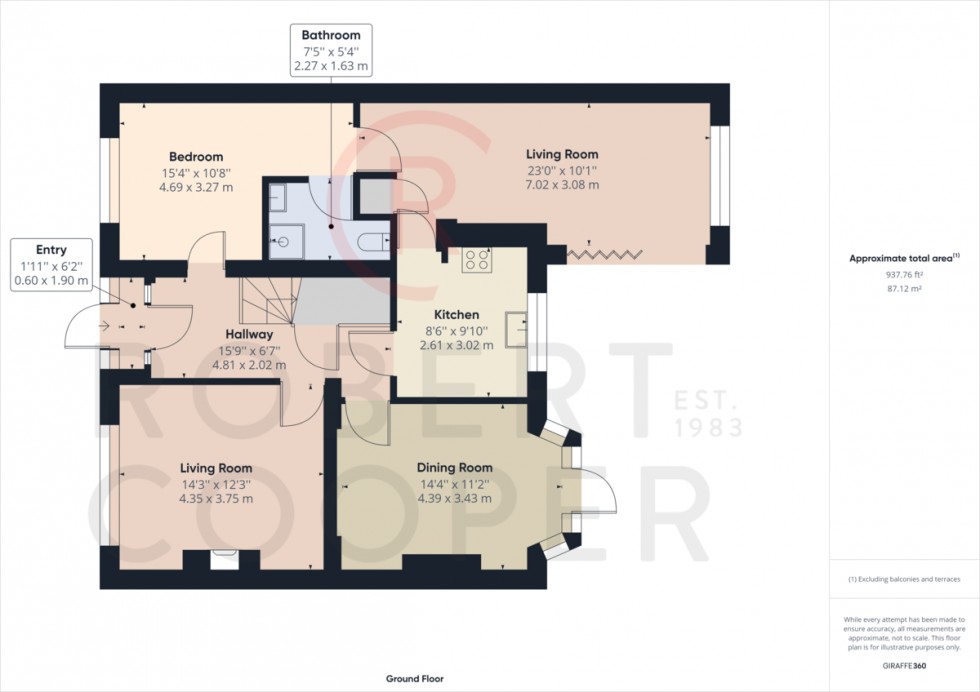 Floorplan for St Lawrence Drive, Pinner