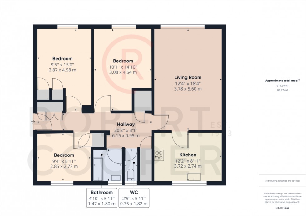 Floorplan for Convent Way, Southall, Hounslow