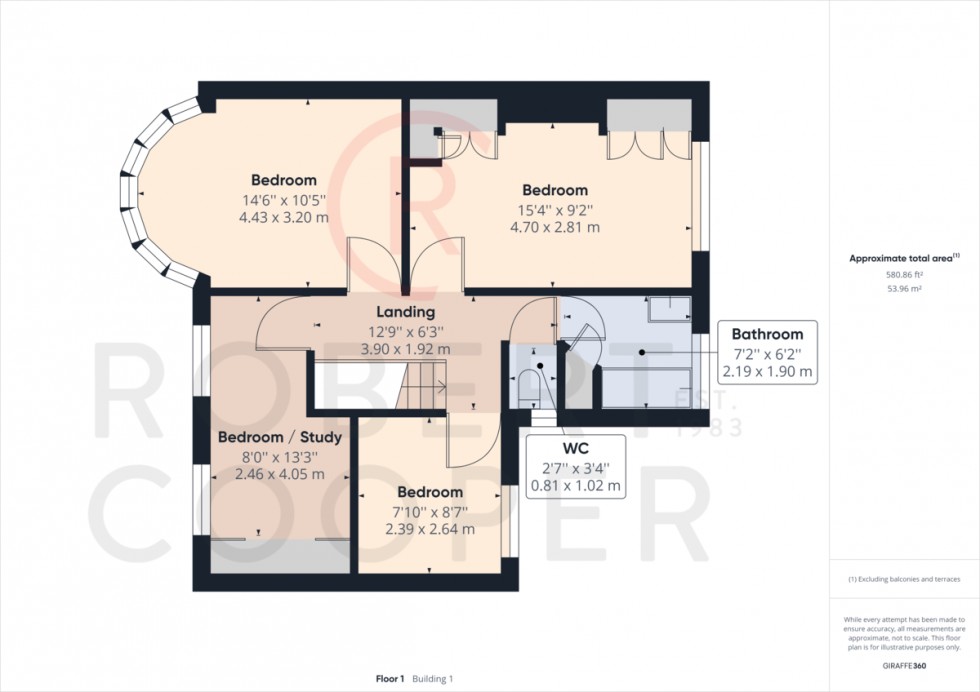 Floorplan for Malvern Avenue, Harrow