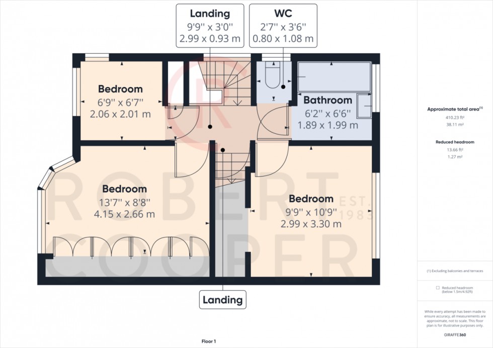 Floorplan for Sandown Way, Northolt