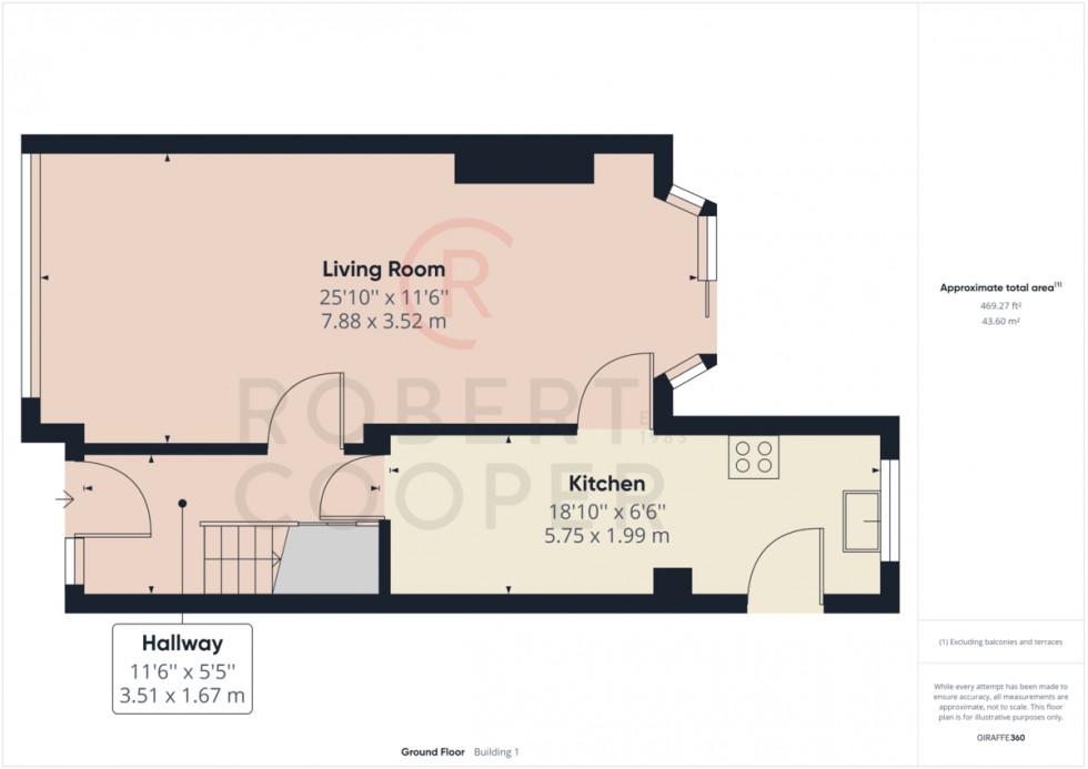 Floorplan for Castle Road, Northolt