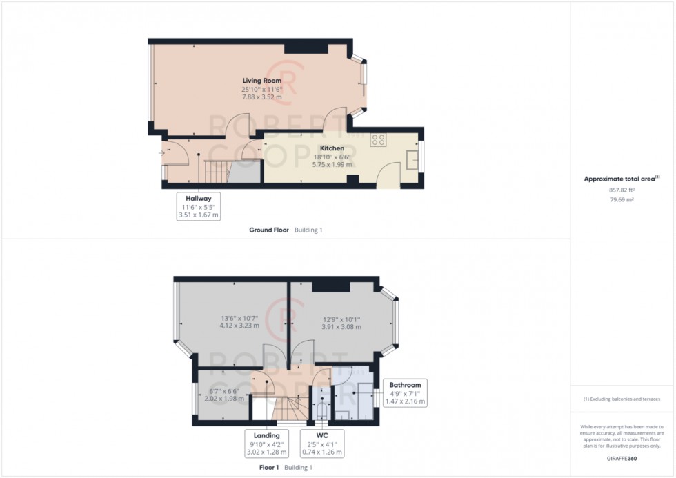 Floorplan for Castle Road, Northolt