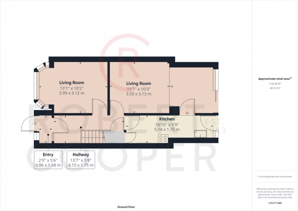 Floorplan for Wadham Gardens, Greenford