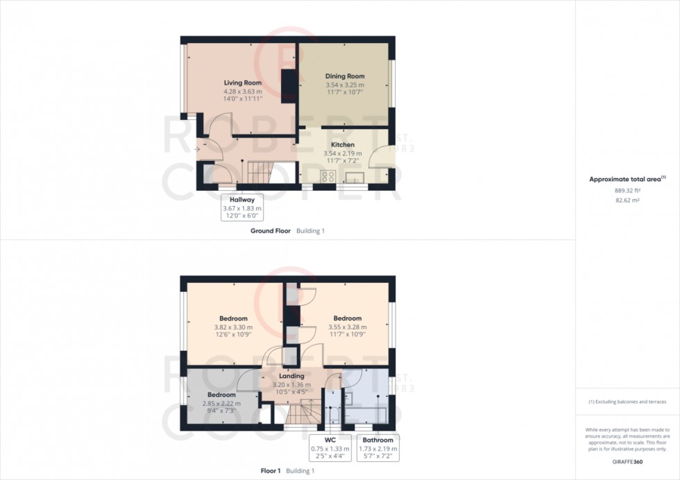 Floorplan for Oxford Drive, Ruislip