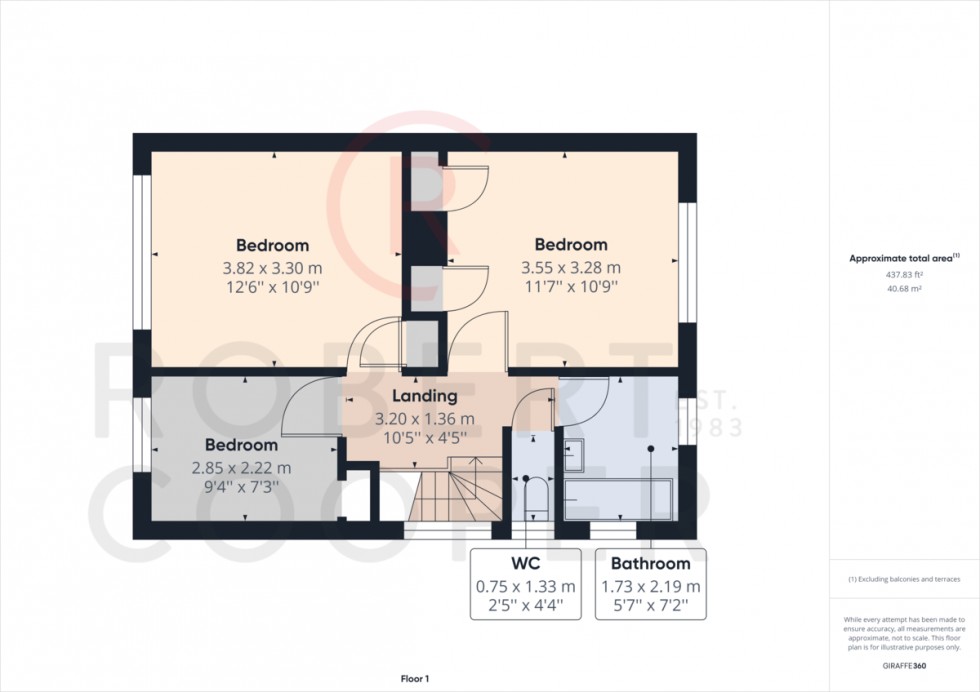 Floorplan for Oxford Drive, Ruislip