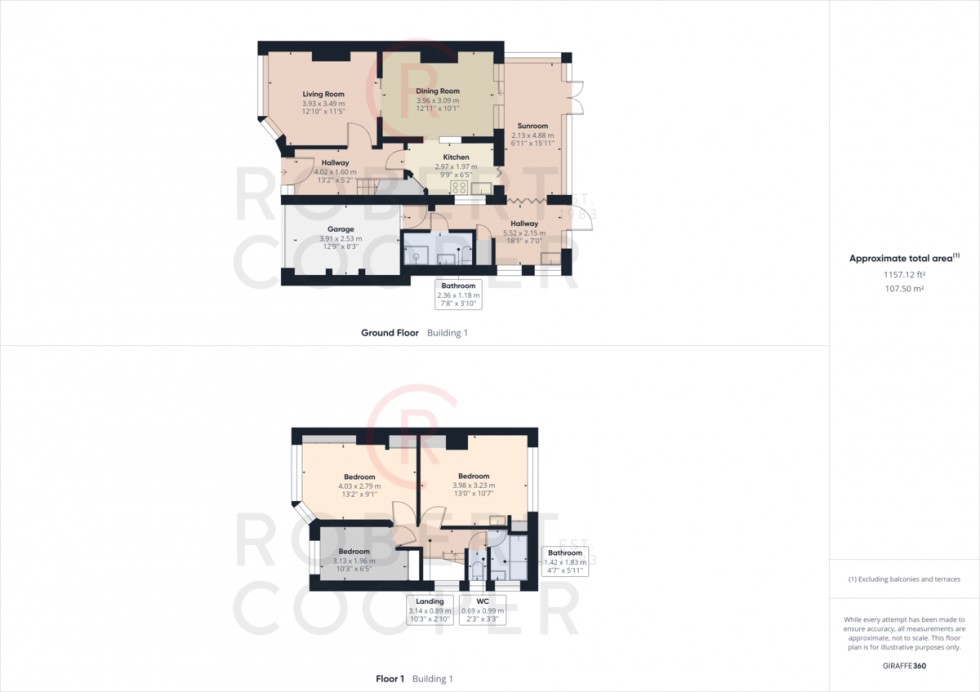 Floorplan for Woodlands Avenue, Ruislip