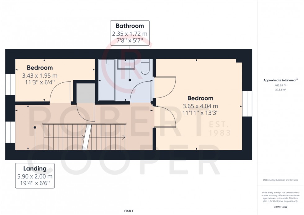 Floorplan for Coleridge Drive, Ruislip