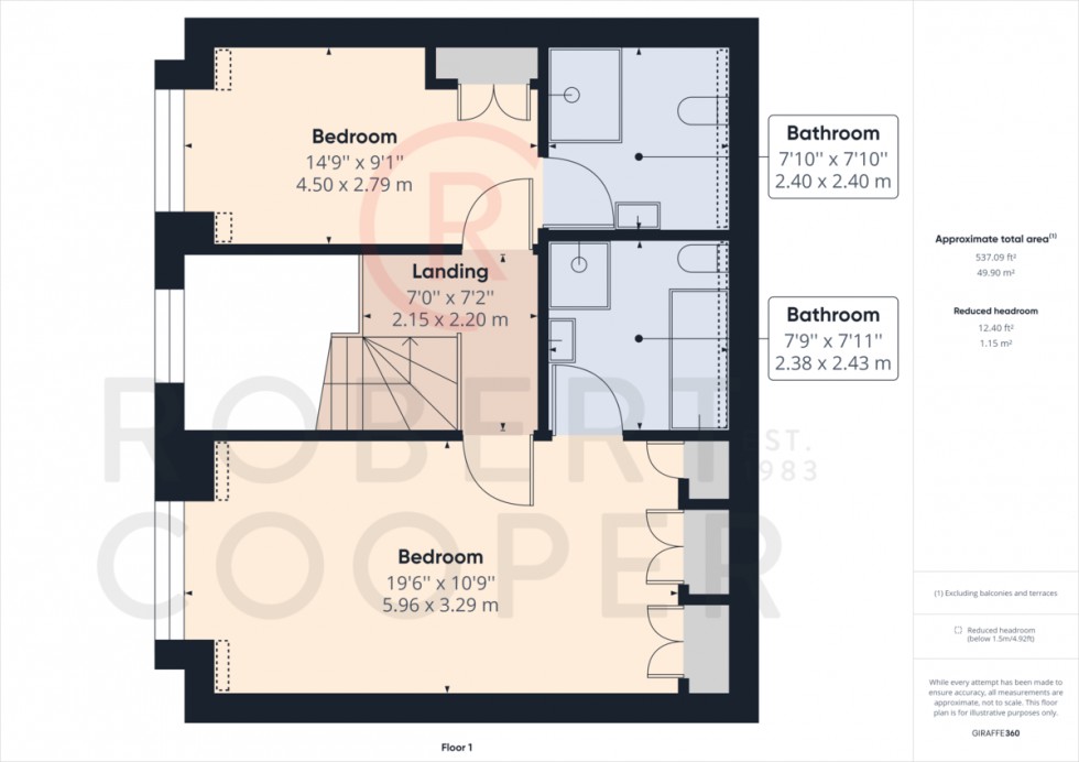 Floorplan for Rushmoor Close, Pinner