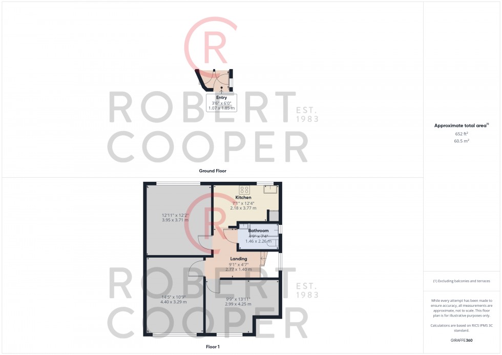 Floorplan for Mahlon Avenue, South Ruislip