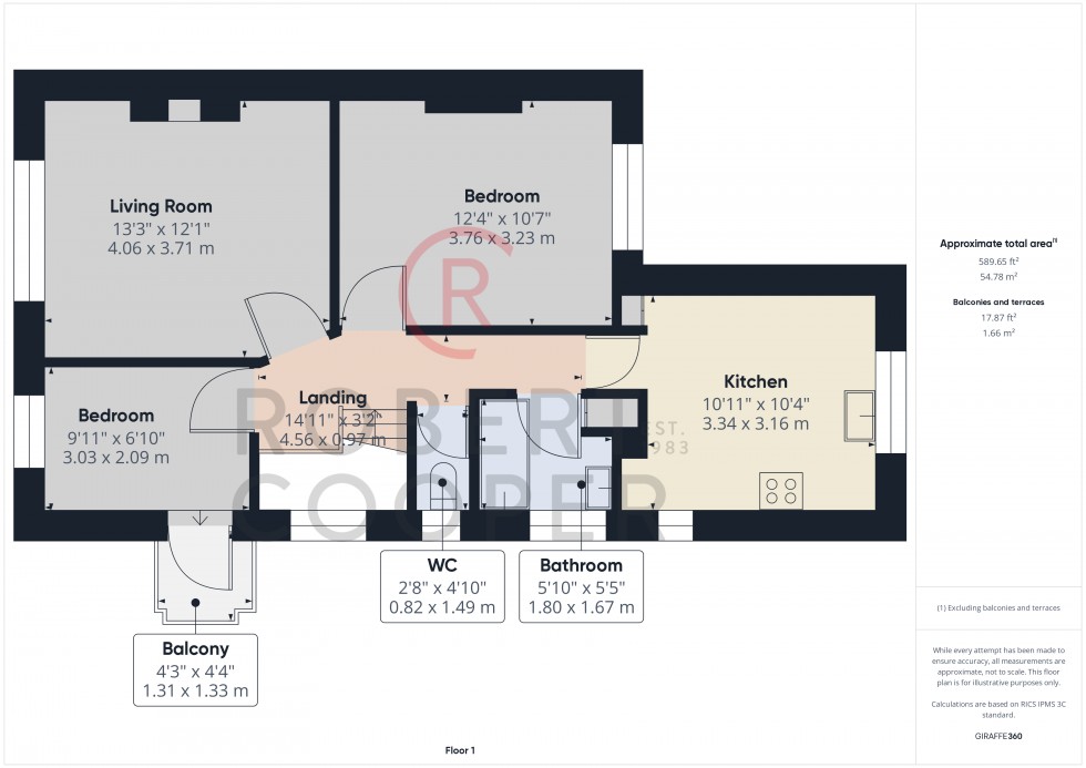 Floorplan for Southbourne Gardens, Eastcote
