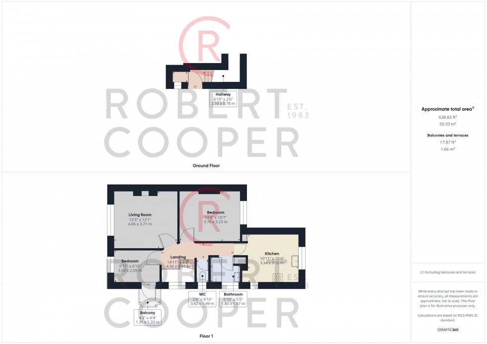 Floorplan for Southbourne Gardens, Eastcote