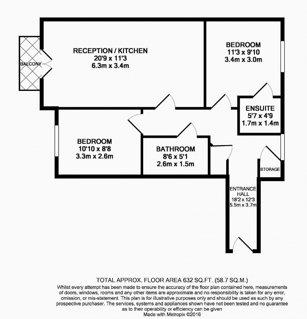 Floorplan for Coleridge Drive, Ruislip, Middlesex