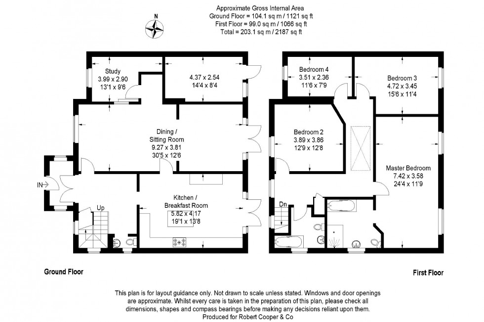 Floorplan for East Towers, Pinner