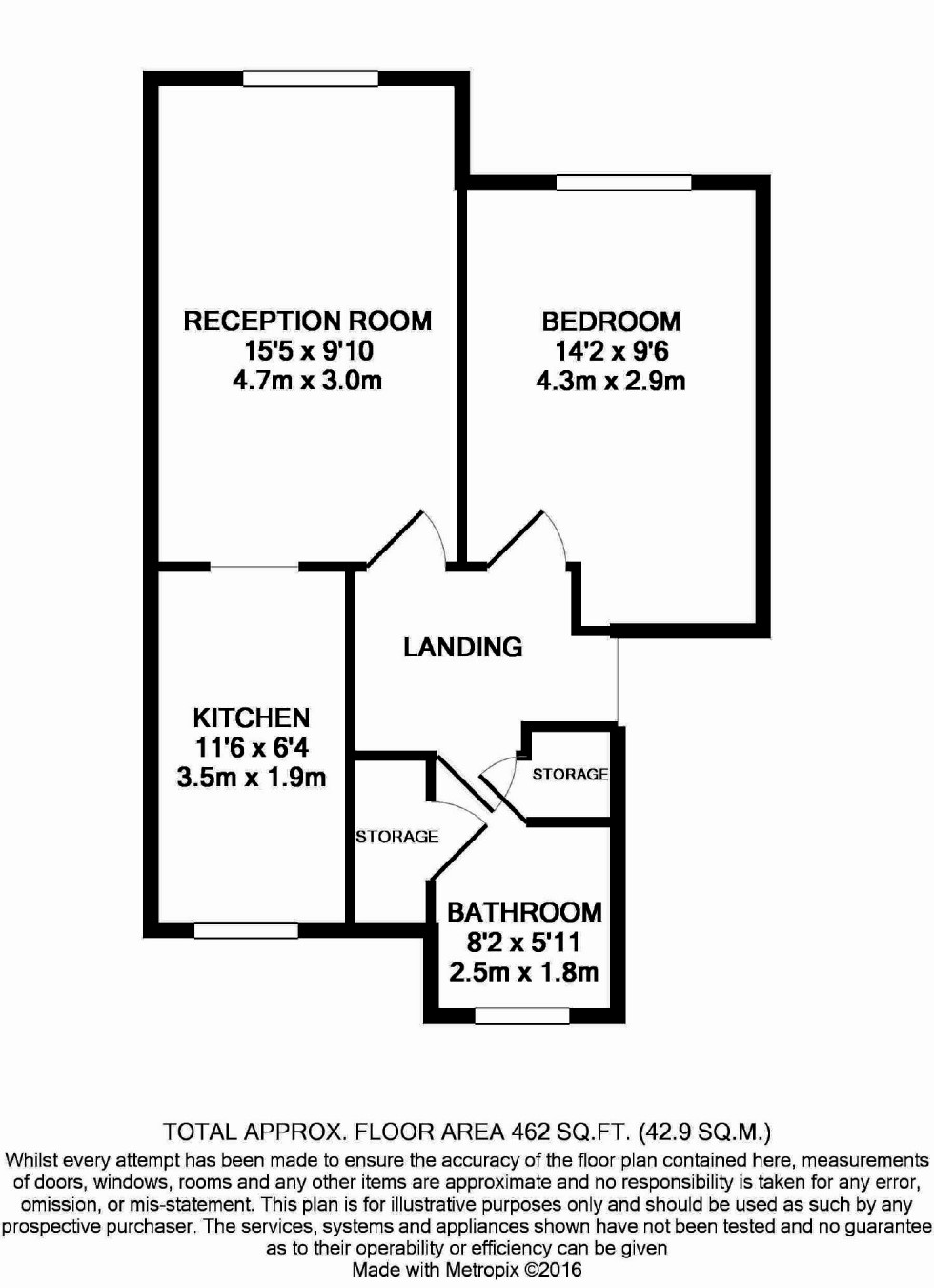 Floorplan for Lyneham Walk, Pinner