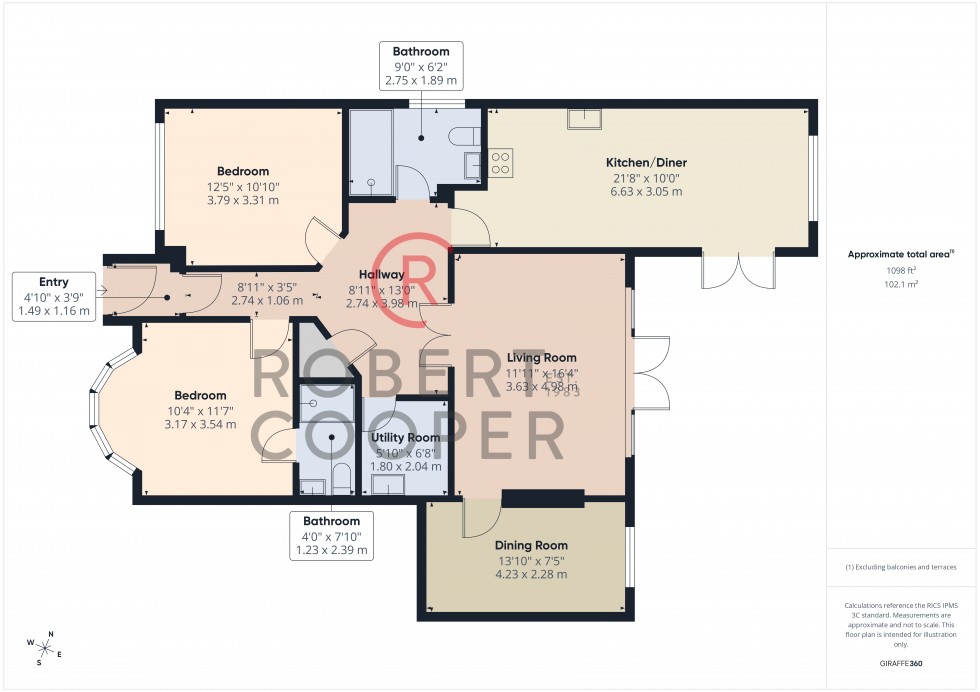 Floorplan for Field End Road, Pinner, Middlesex
