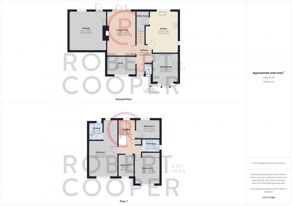 Floorplan for Holm Grove, Hillingdon, Middlesex