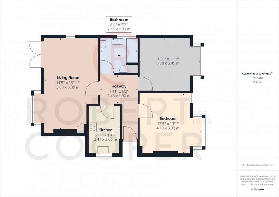 Floorplan for The Fairway, Ruislip