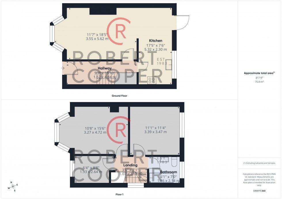 Floorplan for The Fairway, Ruislip