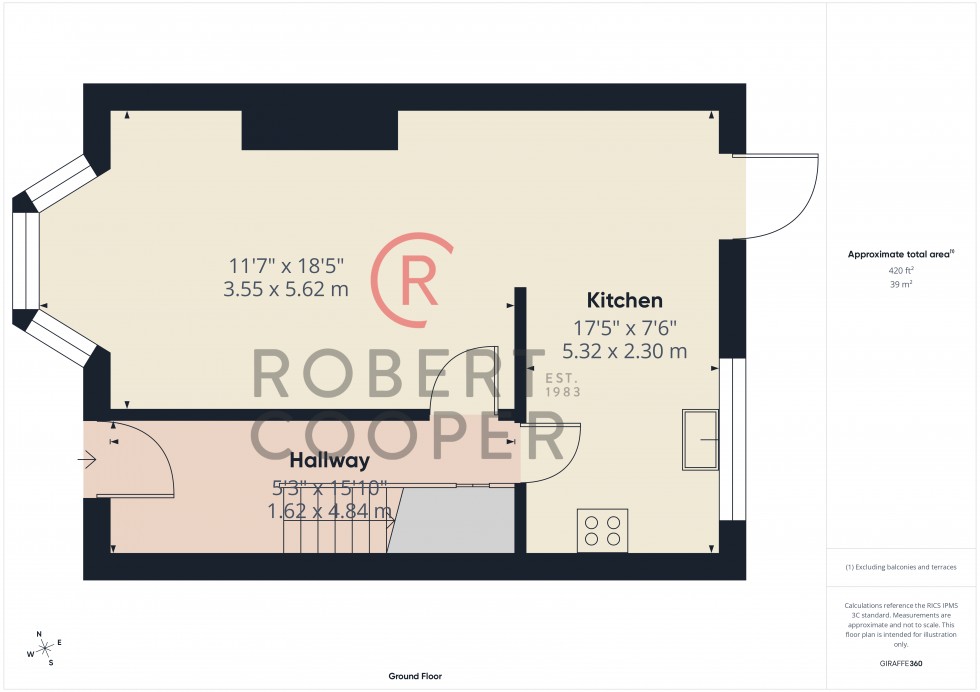 Floorplan for The Fairway, Ruislip