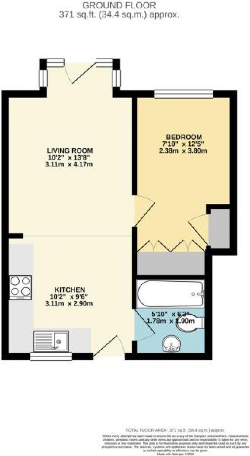 Floorplan for Sedley Grove, Harefield