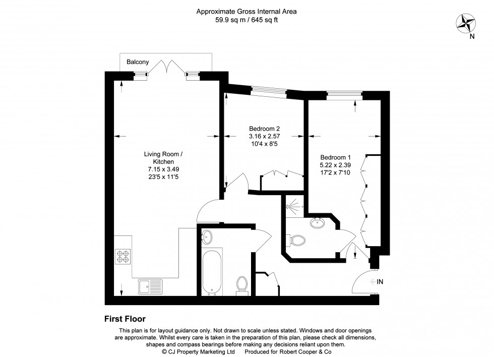 Floorplan for Flowers Avenue, Ruislip