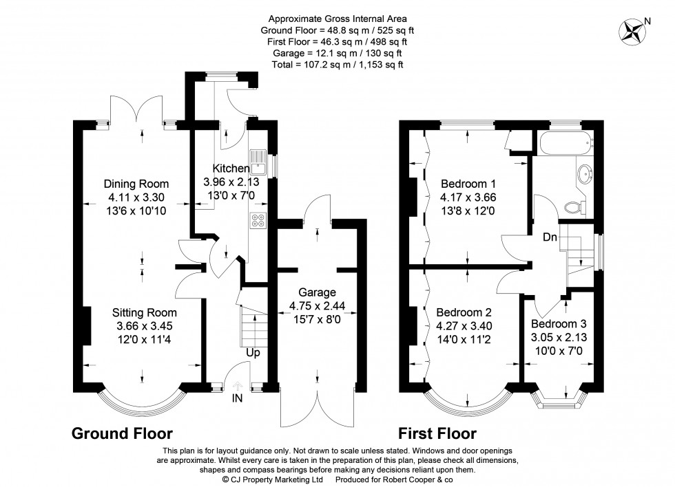 Floorplan for Warren Drive, Eastcote
