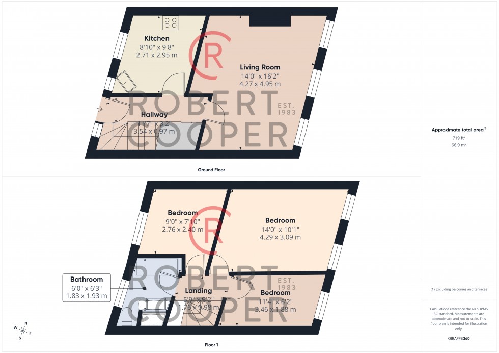 Floorplan for Field End Road, Pinner