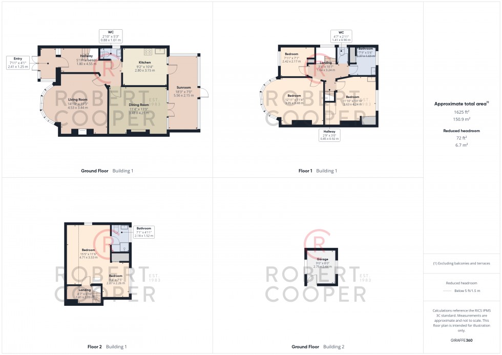 Floorplan for Deane Croft Road, Pinner, Middlesex