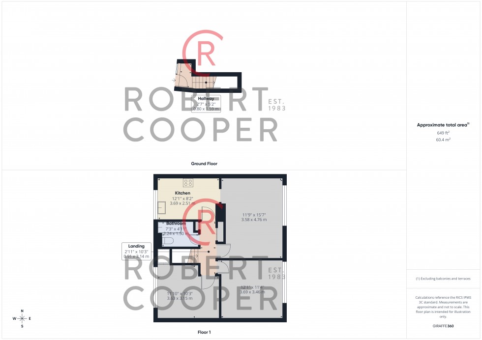 Floorplan for Southbourne Gardens, Ruislip