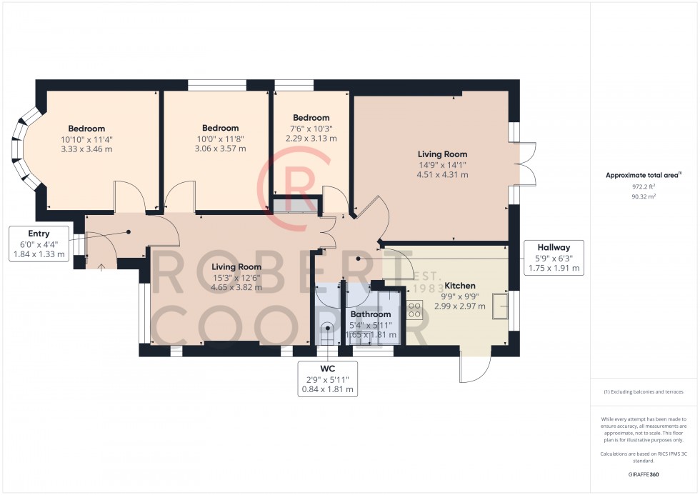 Floorplan for Eastcote, Middlesex
