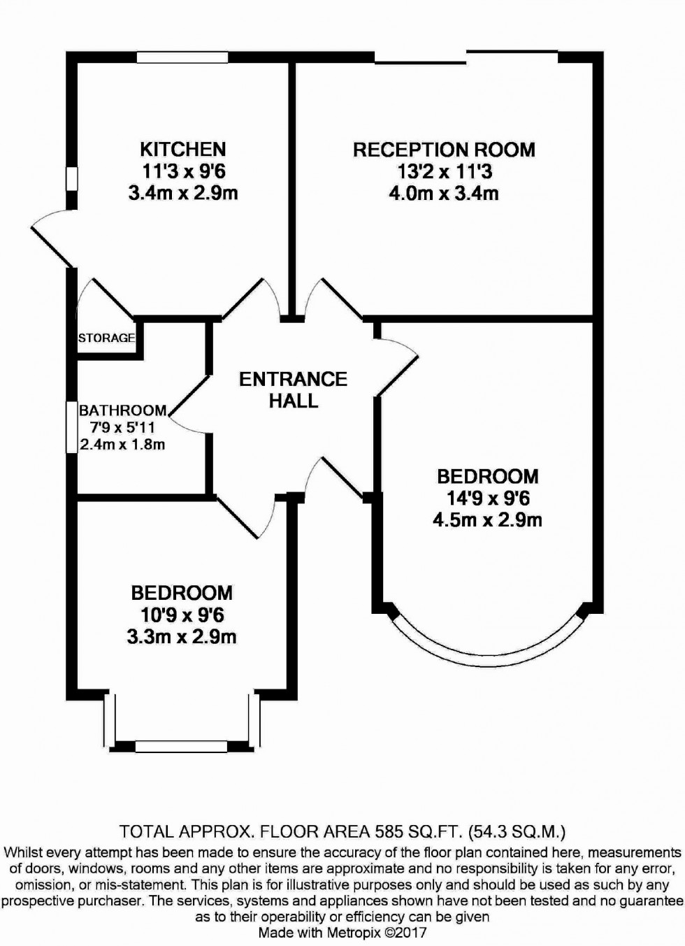 Floorplan for The Fairway, South Ruislip