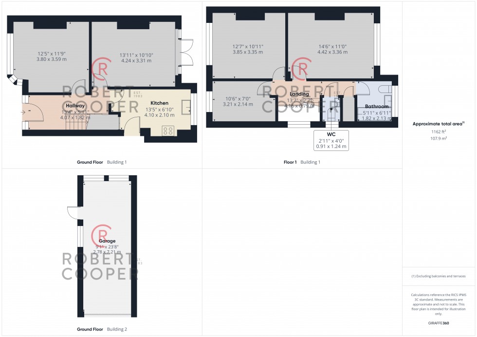 Floorplan for East Towers, Pinner