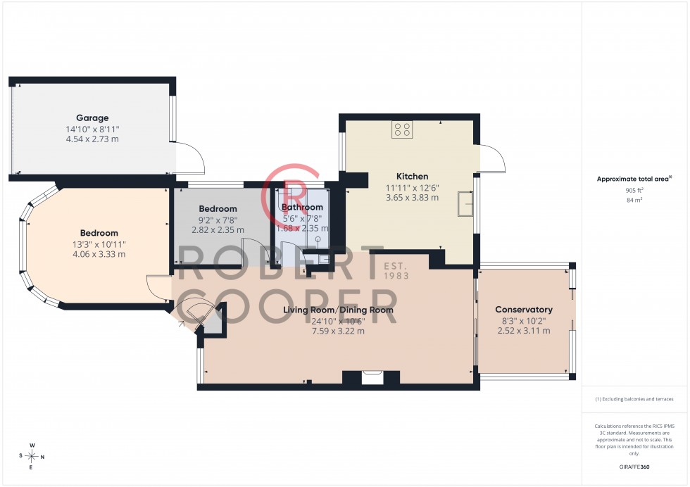 Floorplan for Whitby Road, Ruislip