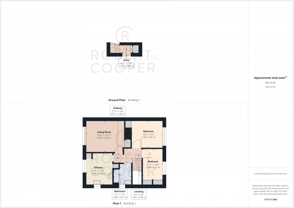 Floorplan for Seymour Gardens, Ruislip