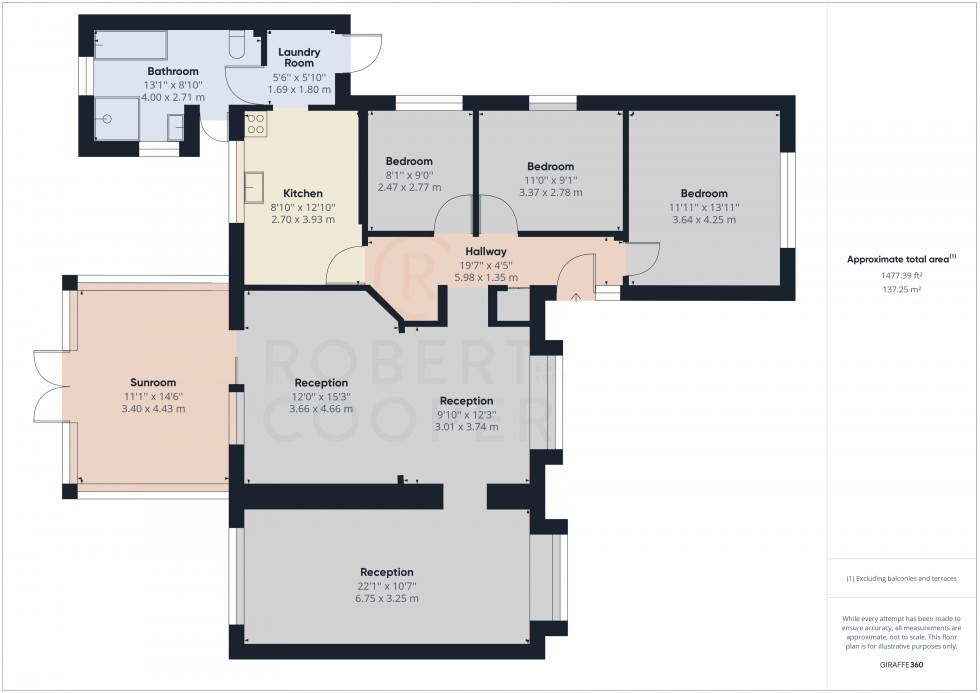 Floorplan for Hardy Avenue, Ruislip