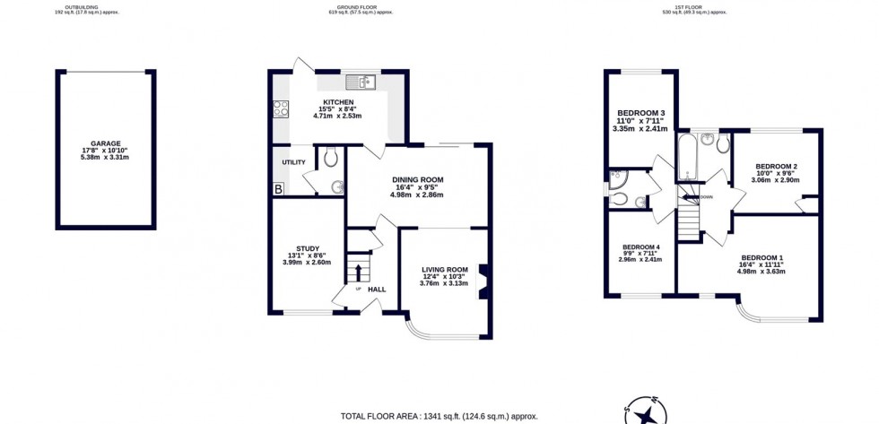 Floorplan for Bempton Drive, Ruislip Manor, Middlesex