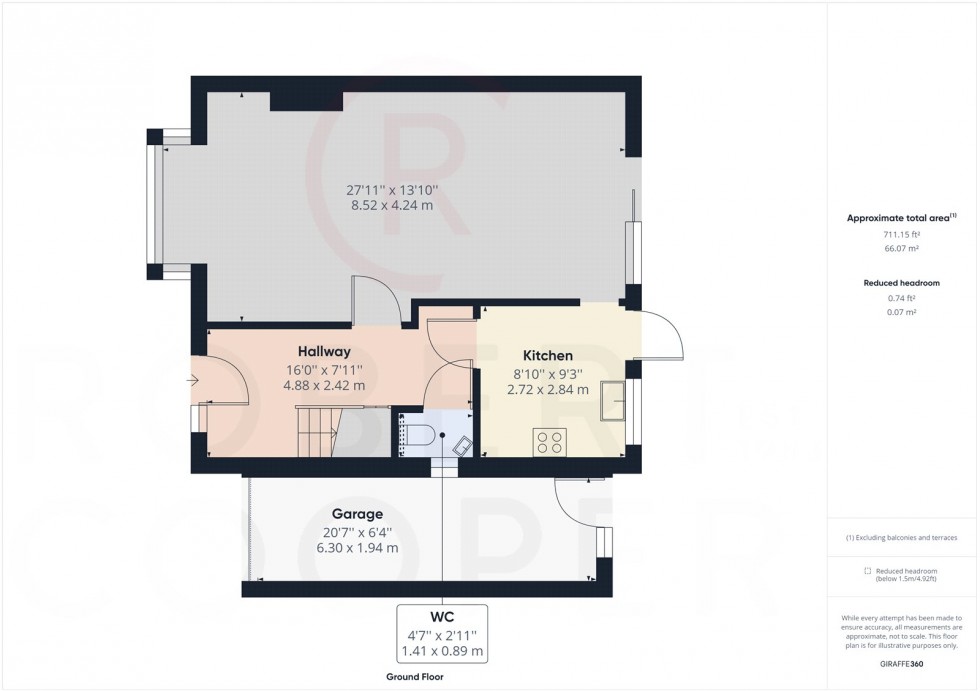 Floorplan for Myrtle Avenue, Ruislip