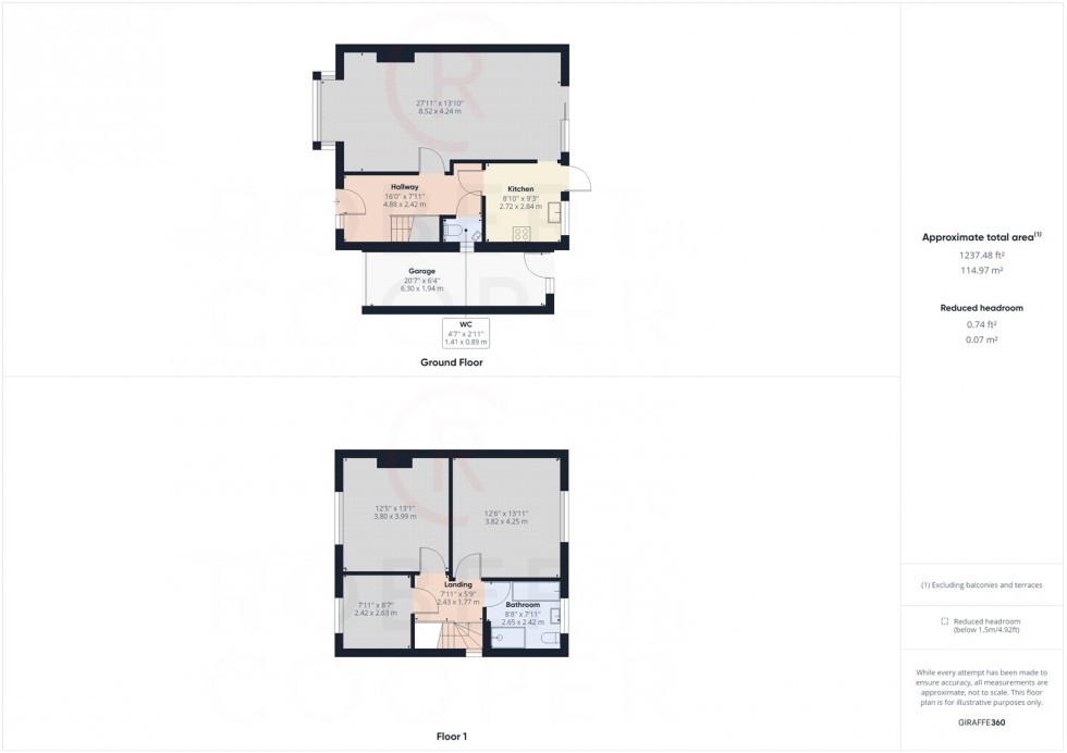 Floorplan for Myrtle Avenue, Ruislip