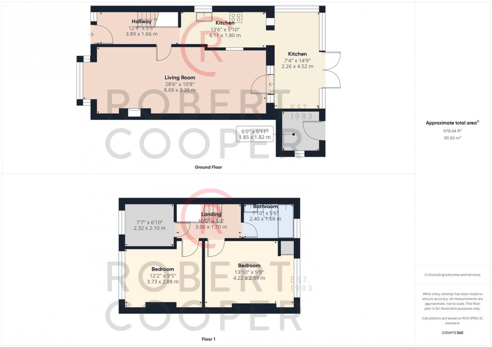 Floorplan for Field End, South Ruislip