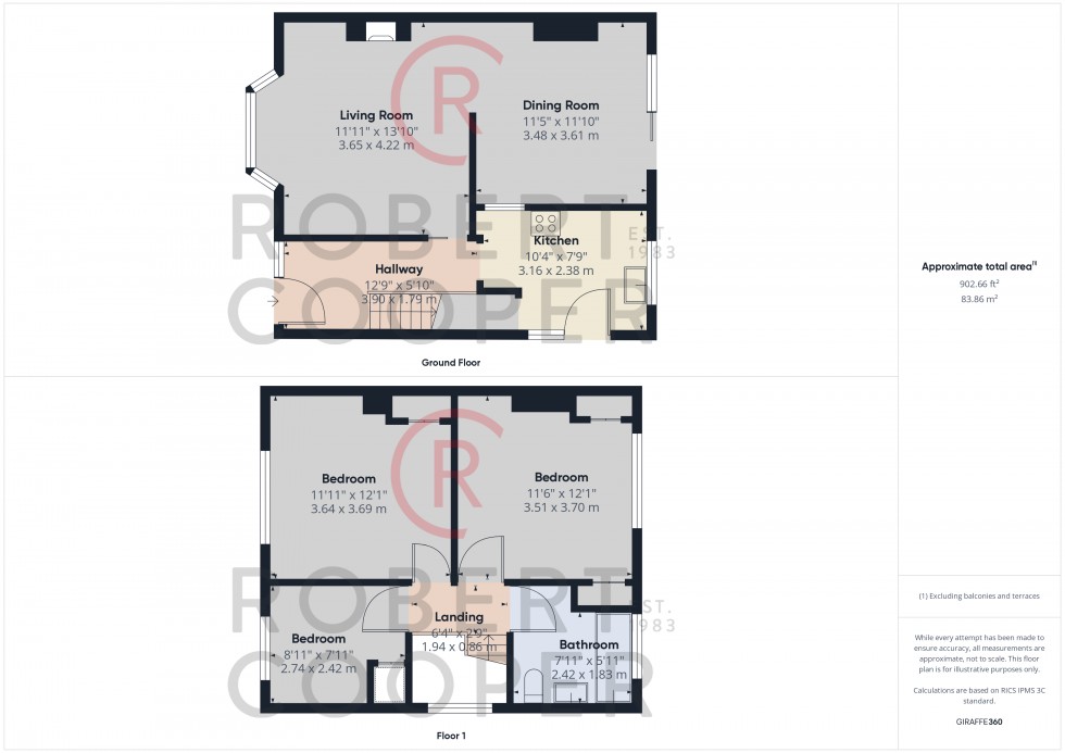Floorplan for Primrose Gardens, South Ruislip