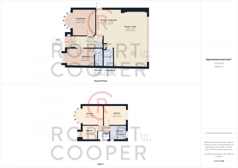 Floorplan for Elm Drive, Harrow