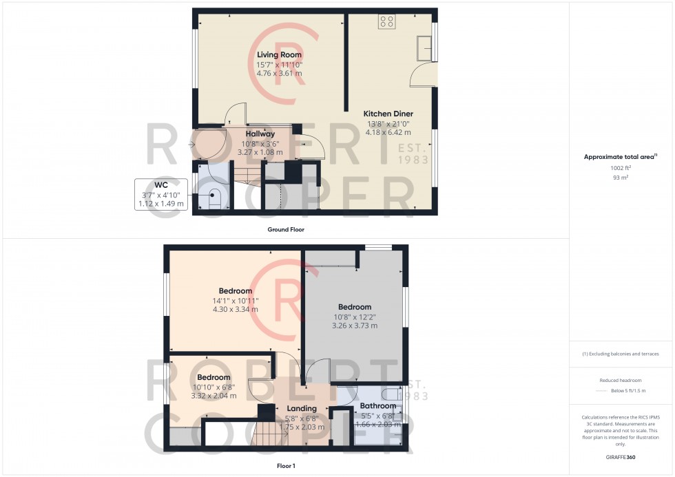Floorplan for Azalea Walk, Eastcote, Middlesex