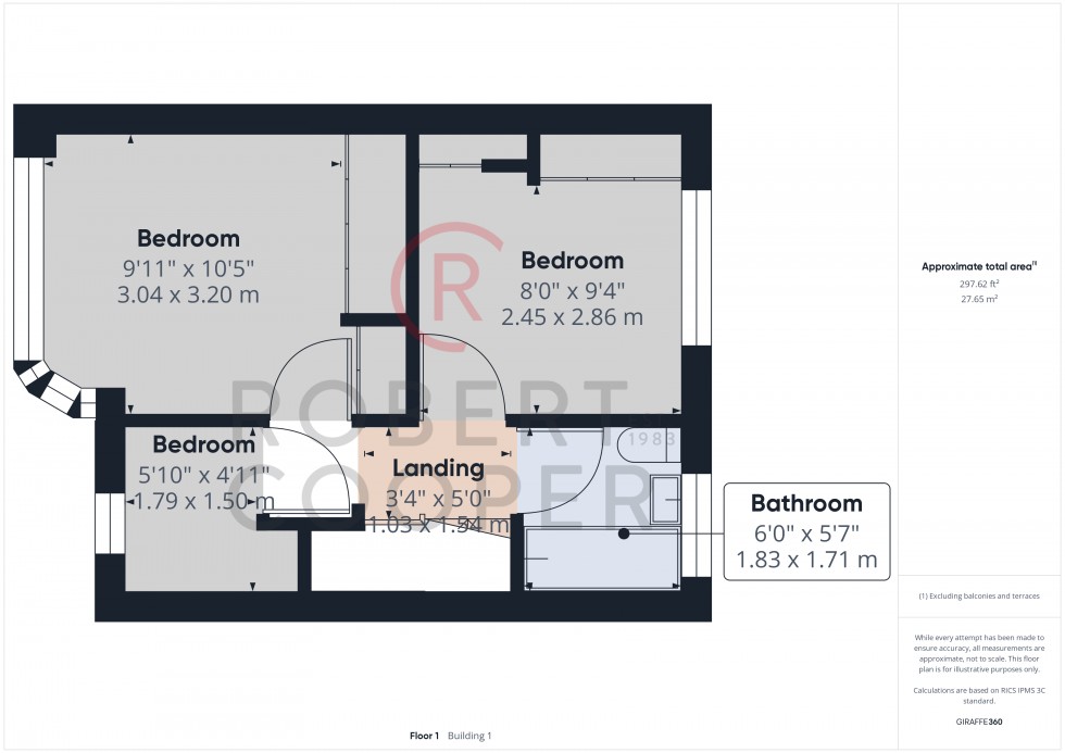 Floorplan for Hartland Drive, Ruislip Manor, Middlesex