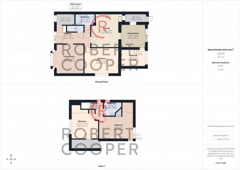 Floorplan for Linden Avenue, Ruislip